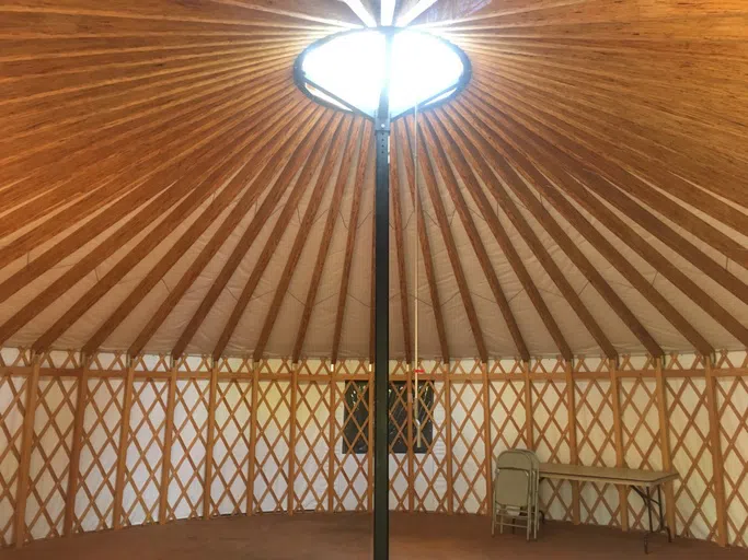 Inside of NMU Yurt