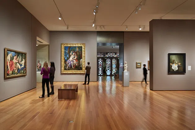 European Art gallery inside the museum