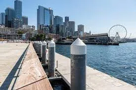 View of the buoy exhibit on Pier 62