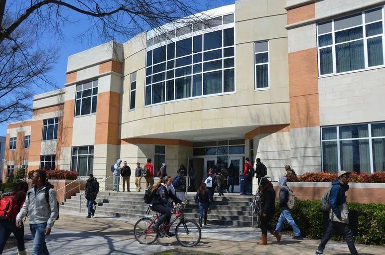 Students in front of Constant Hall