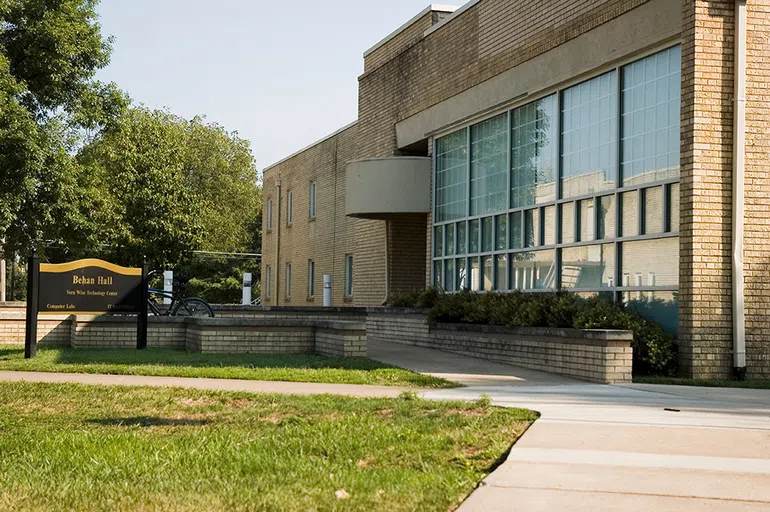 Behan Hall is the home to the University Information Technology Department, as well as houses both PC and Mac computer labs for student / class use.