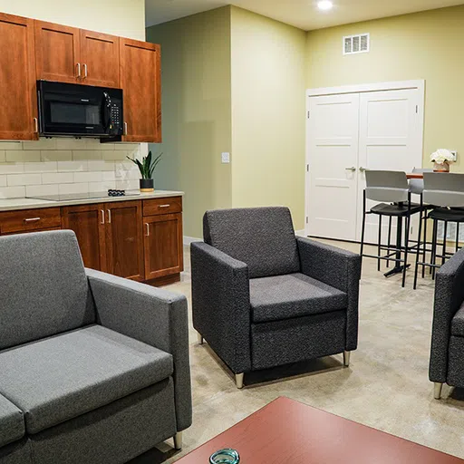 Common area with in the OU Lofts on Main Street to enjoy time with your roommates.