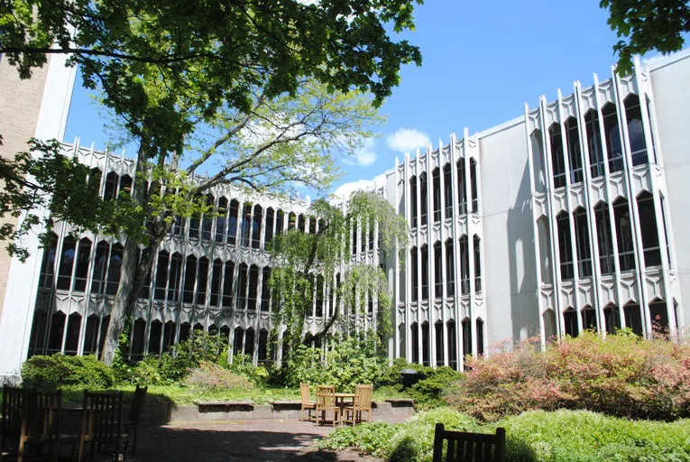 The King Building on a sunny day.