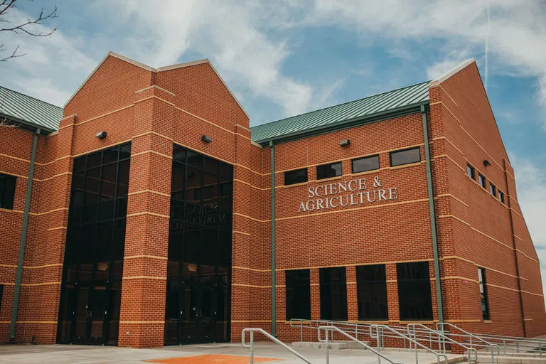 Exterior of Science & Ag Building