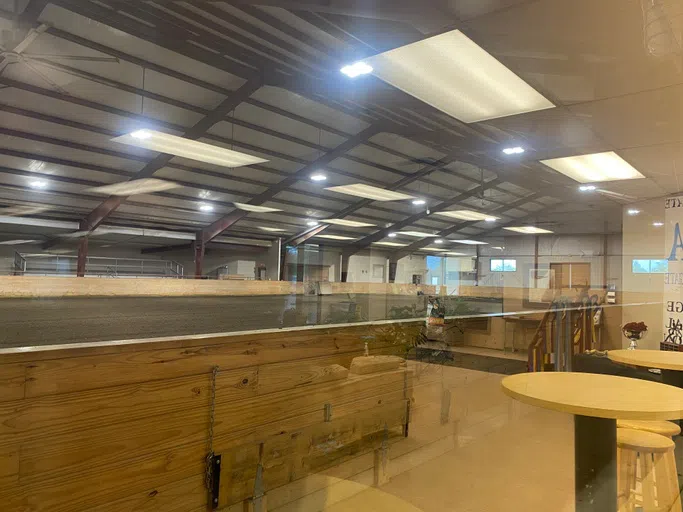 Indoor Arena from Lobby Window