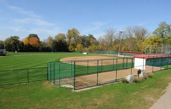 Softball field at Otterbein