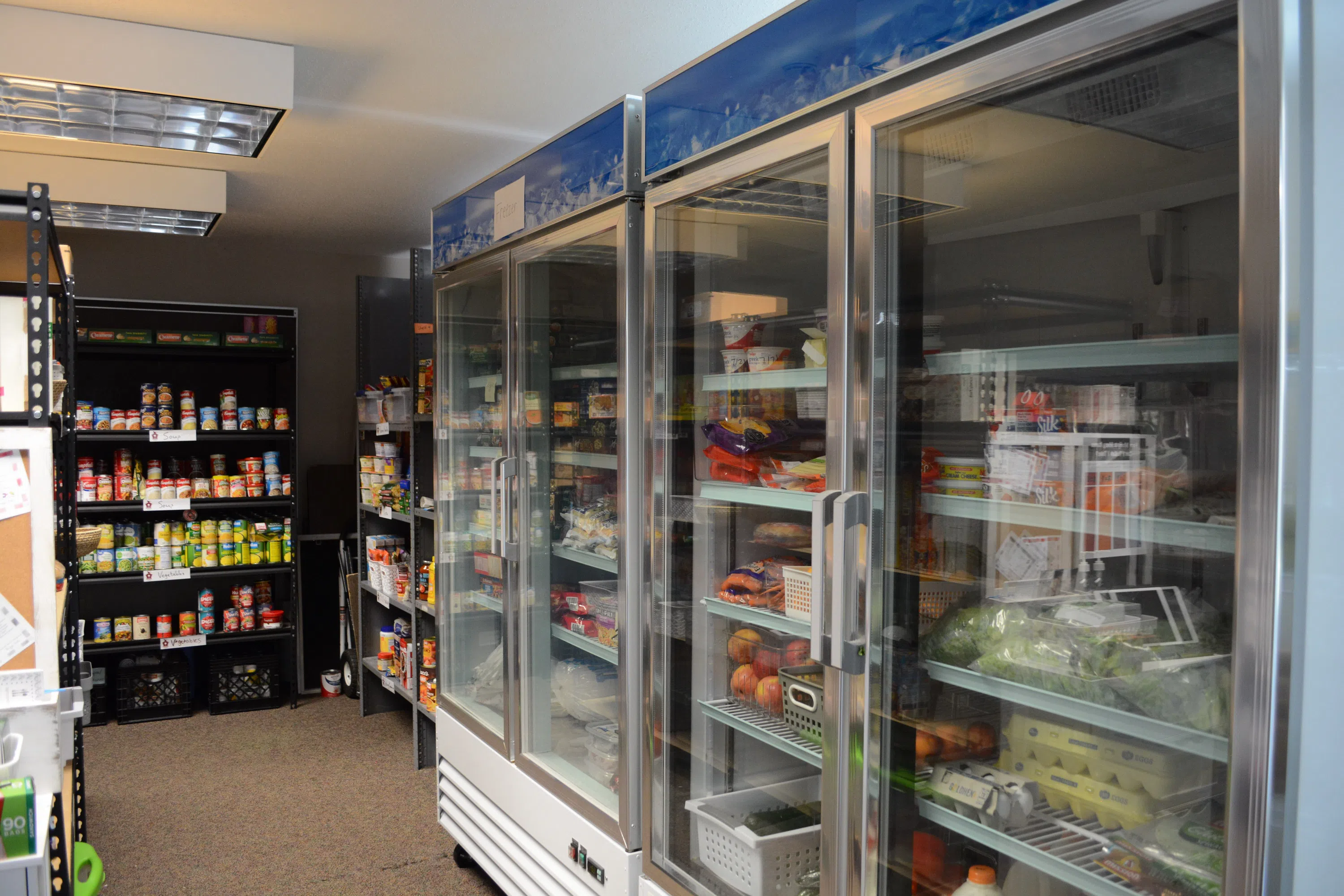 A partial view of the Promise House pantry.