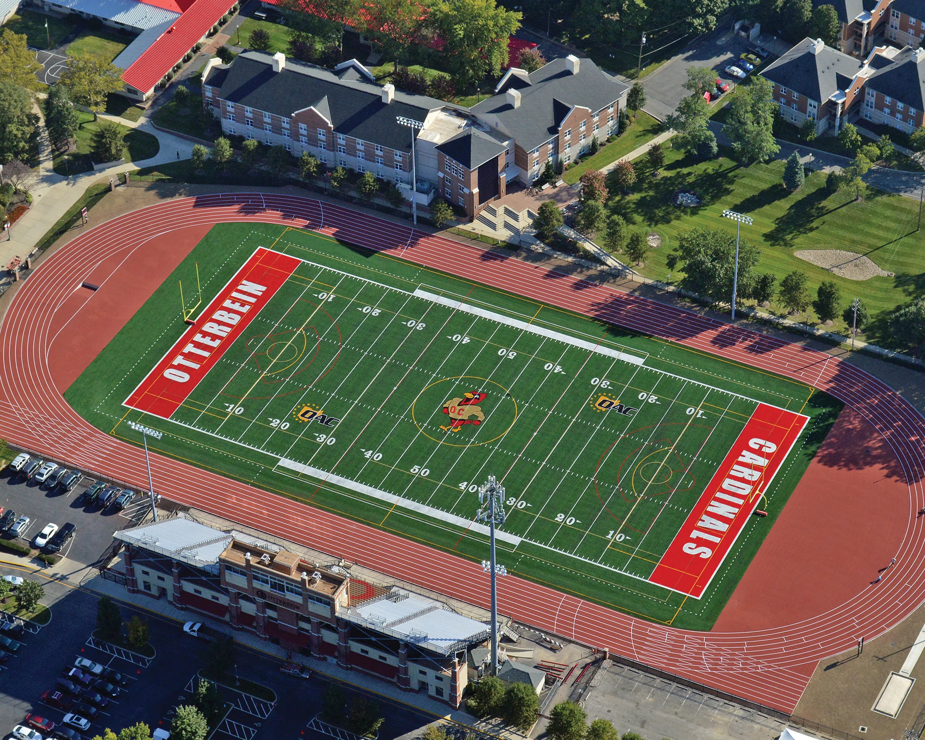 Aerial View of Otterbein's Memorial Stadium