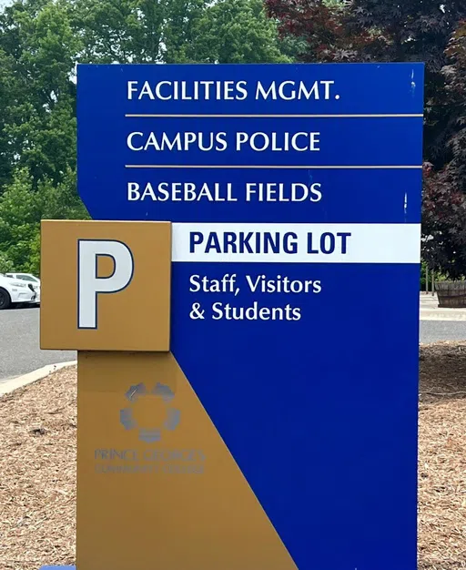 Parking for Staff Visitors and Students. Near Facilities Management, Campus Police and Baseball Fields