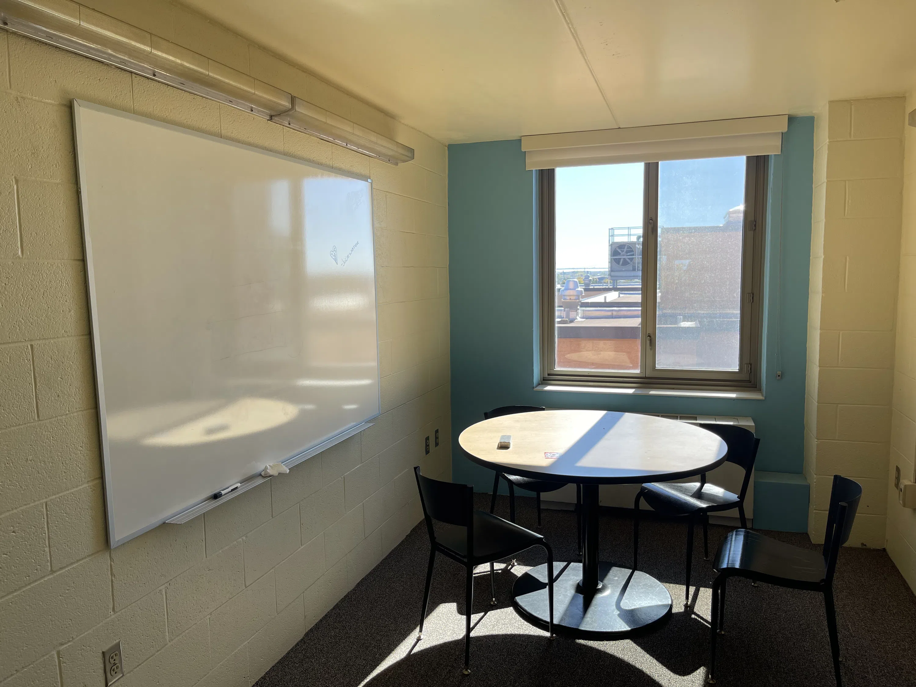 Study spaces are available to residents.