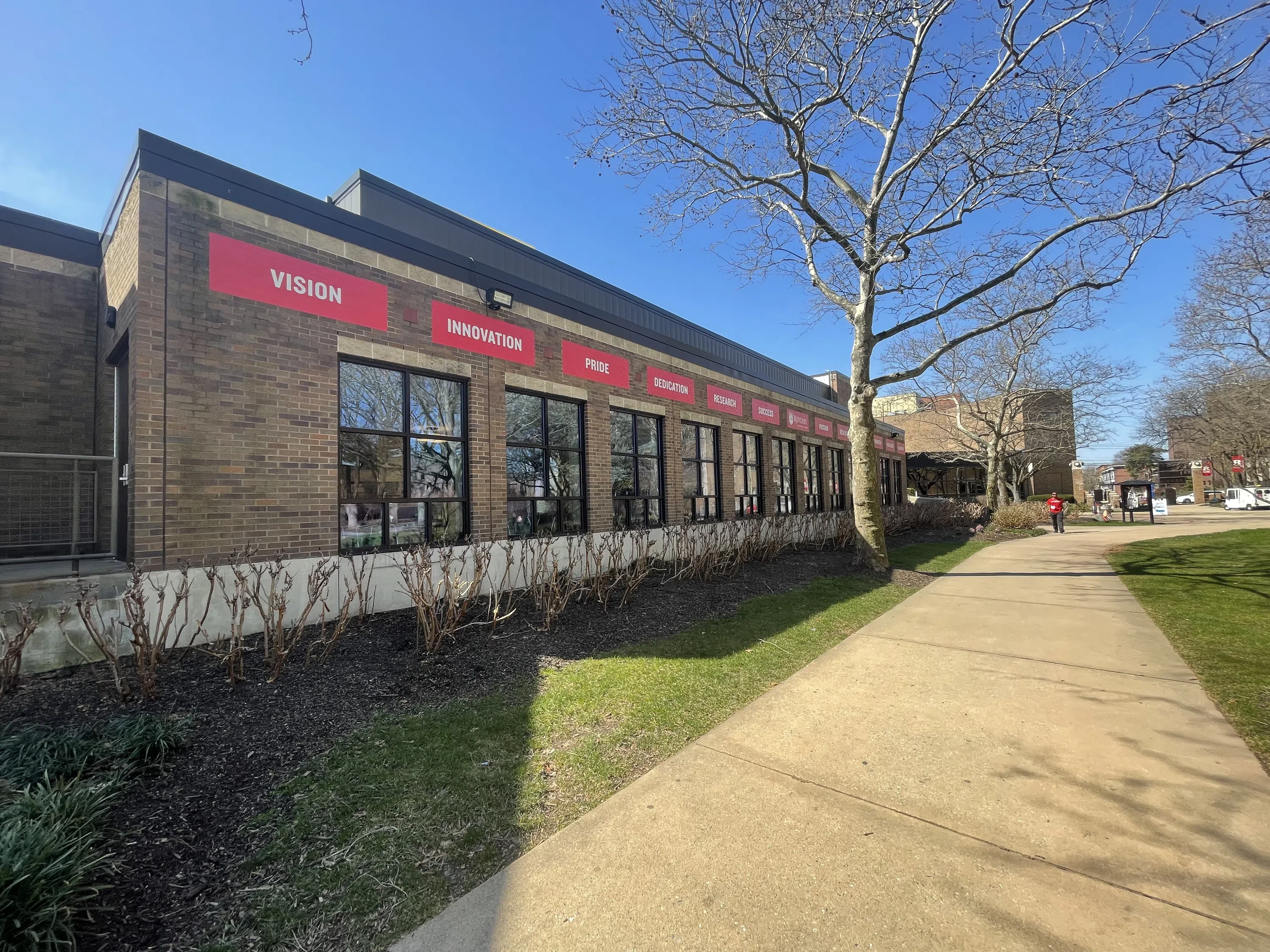 The Campus Center on a sunny day.