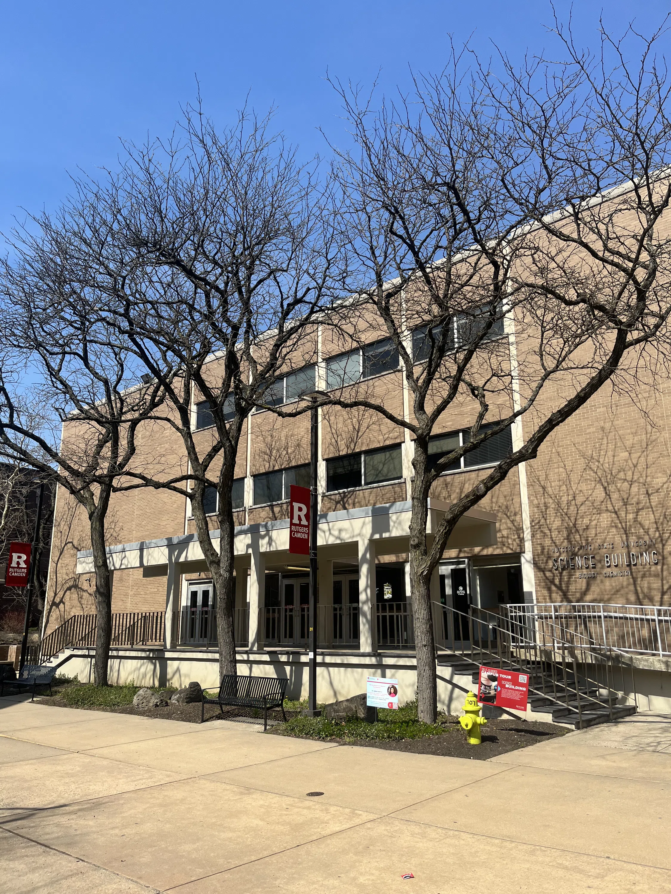 The exterior of the Science Building.