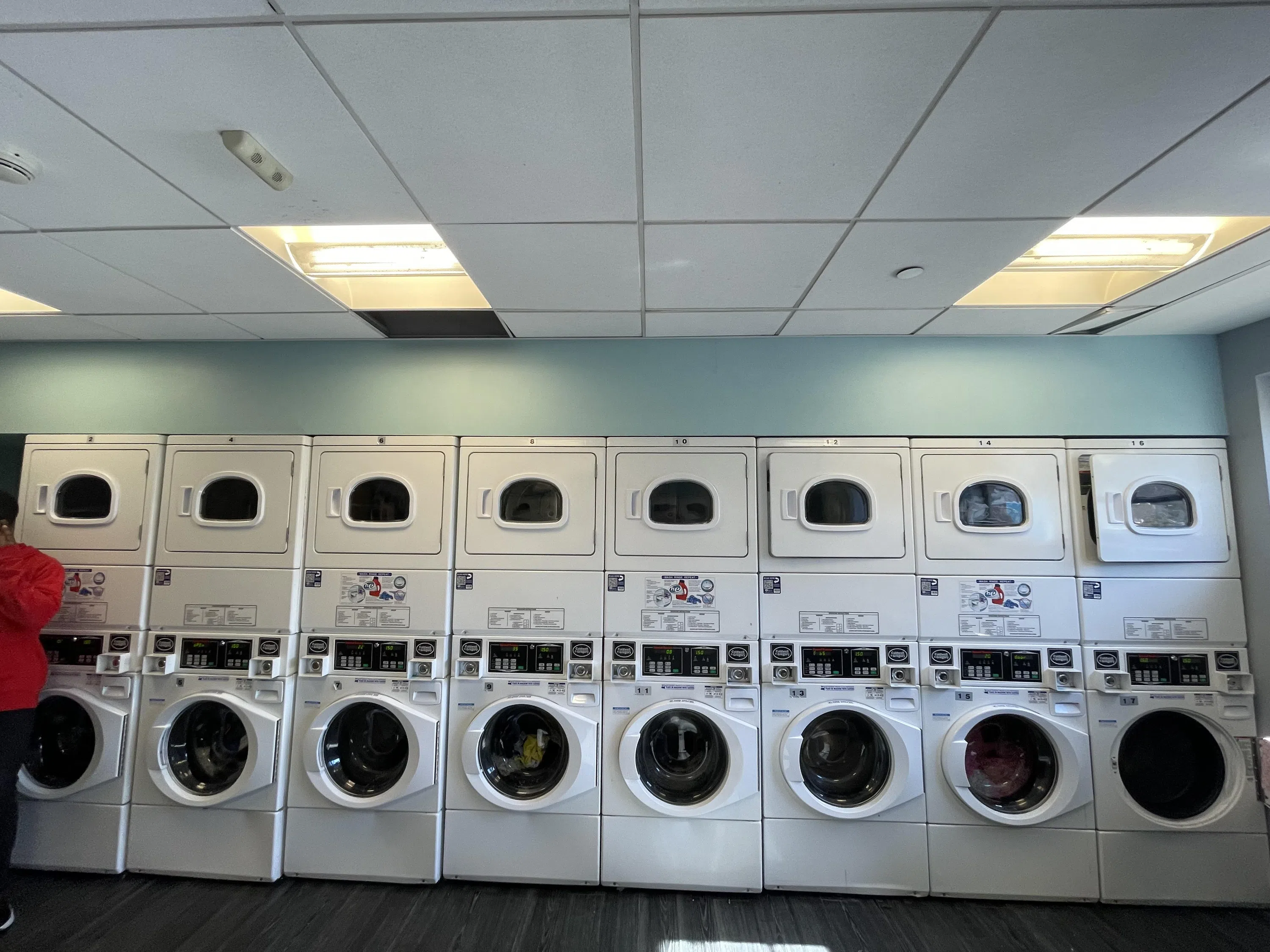 Residents have access to a shared laundry room.