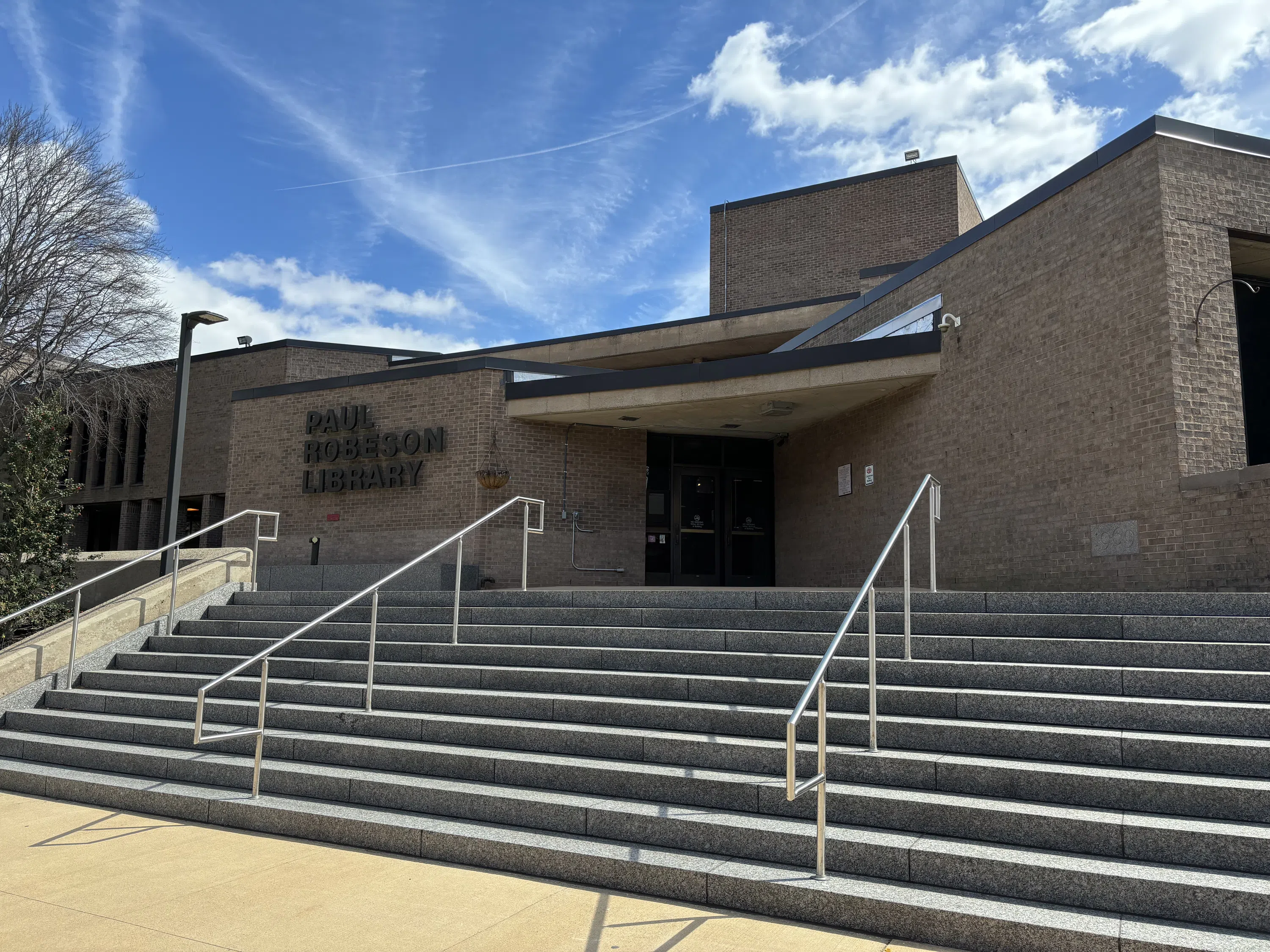 The exterior of Paul Robeson Library.