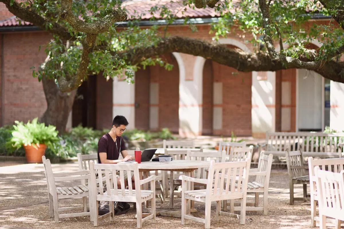 Rice University's Ray's Courtyard