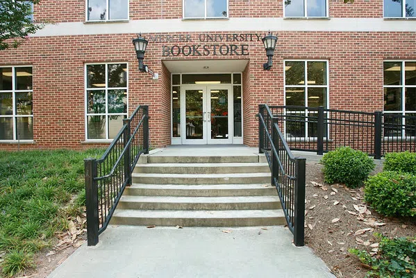 The entrance to the bookstore.