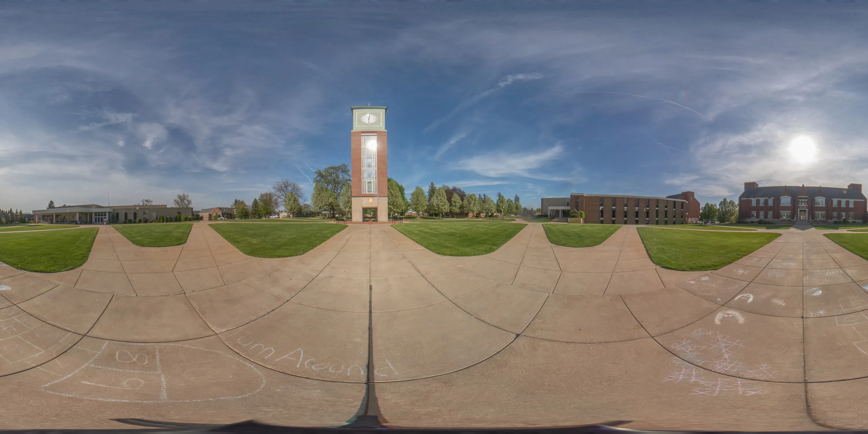 Panorama view of the plaza