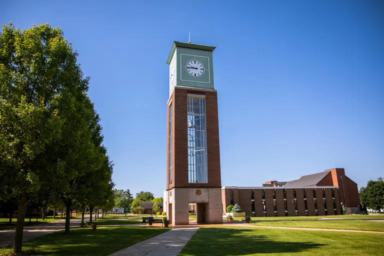 Exterior shot of Clocktower and Plaza