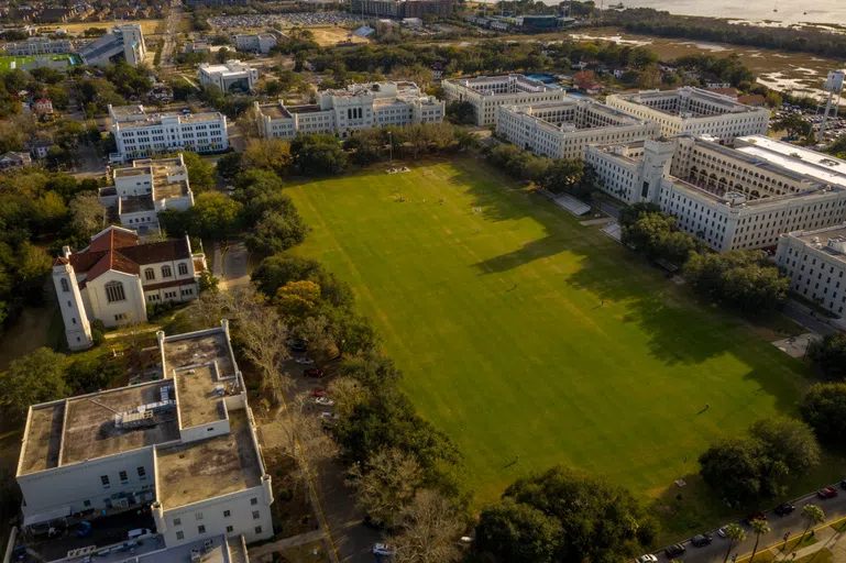 Aerial view of Summerall Field