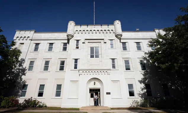 Exterior of LeTellier Hall