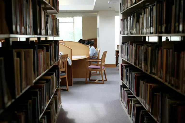 Study space inside Tisch Library