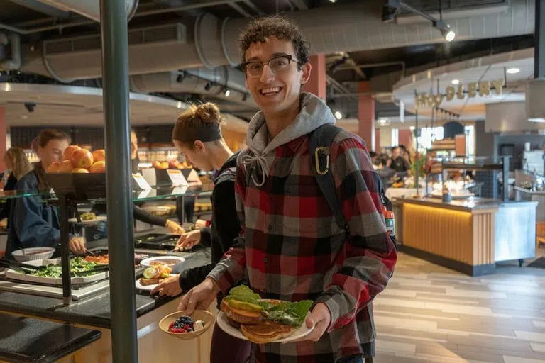 Inside Dewick-Macphie Dining Center