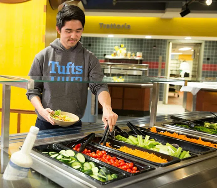 Inside Dewick-Macphie Dining Center