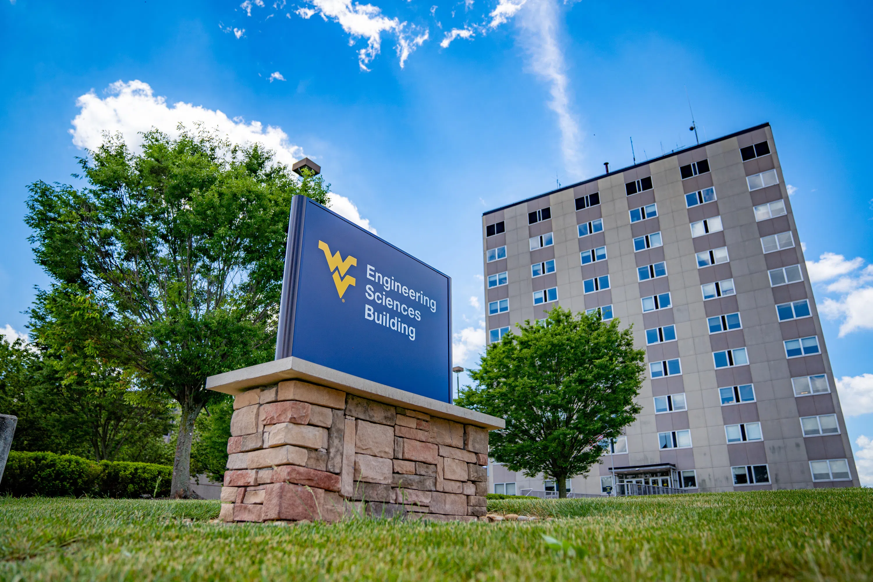 A photo of the exterior of Engineering Sciences Building 