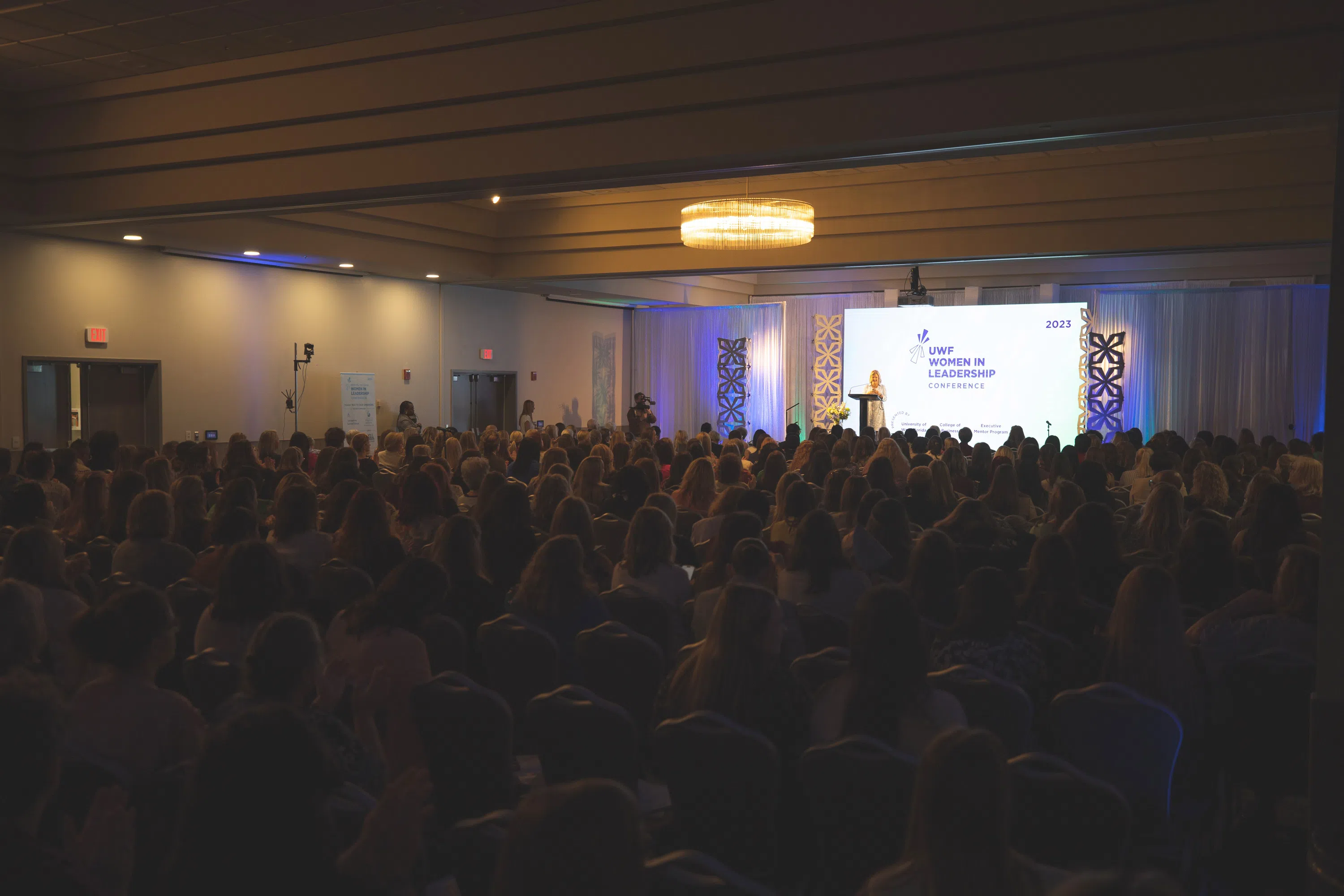 A presentation in the Conference Center