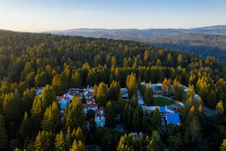 Aerial view of Crown College