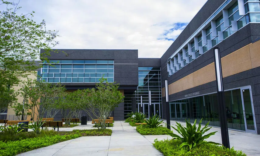 Exterior of the Muma College of Business building