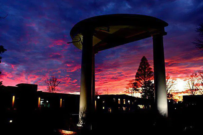 Outside sunset near Campus Green 