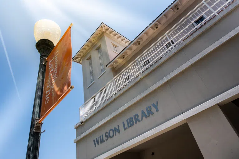 Our four-story library is the perfect place for students to study for a big test, print a paper before class, or relax in between meetings.