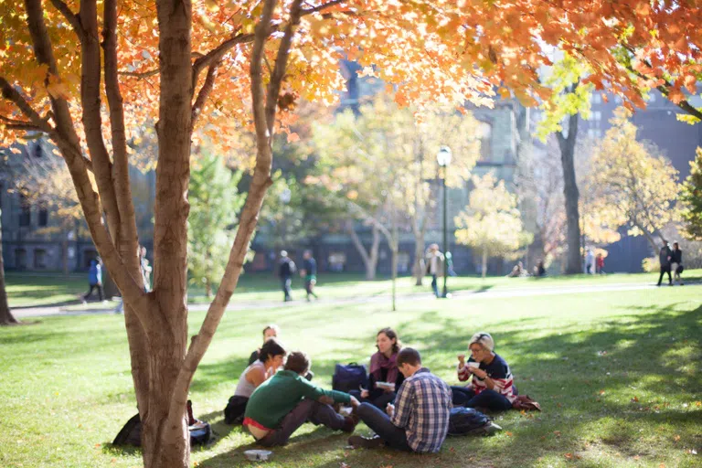 College Green, students 