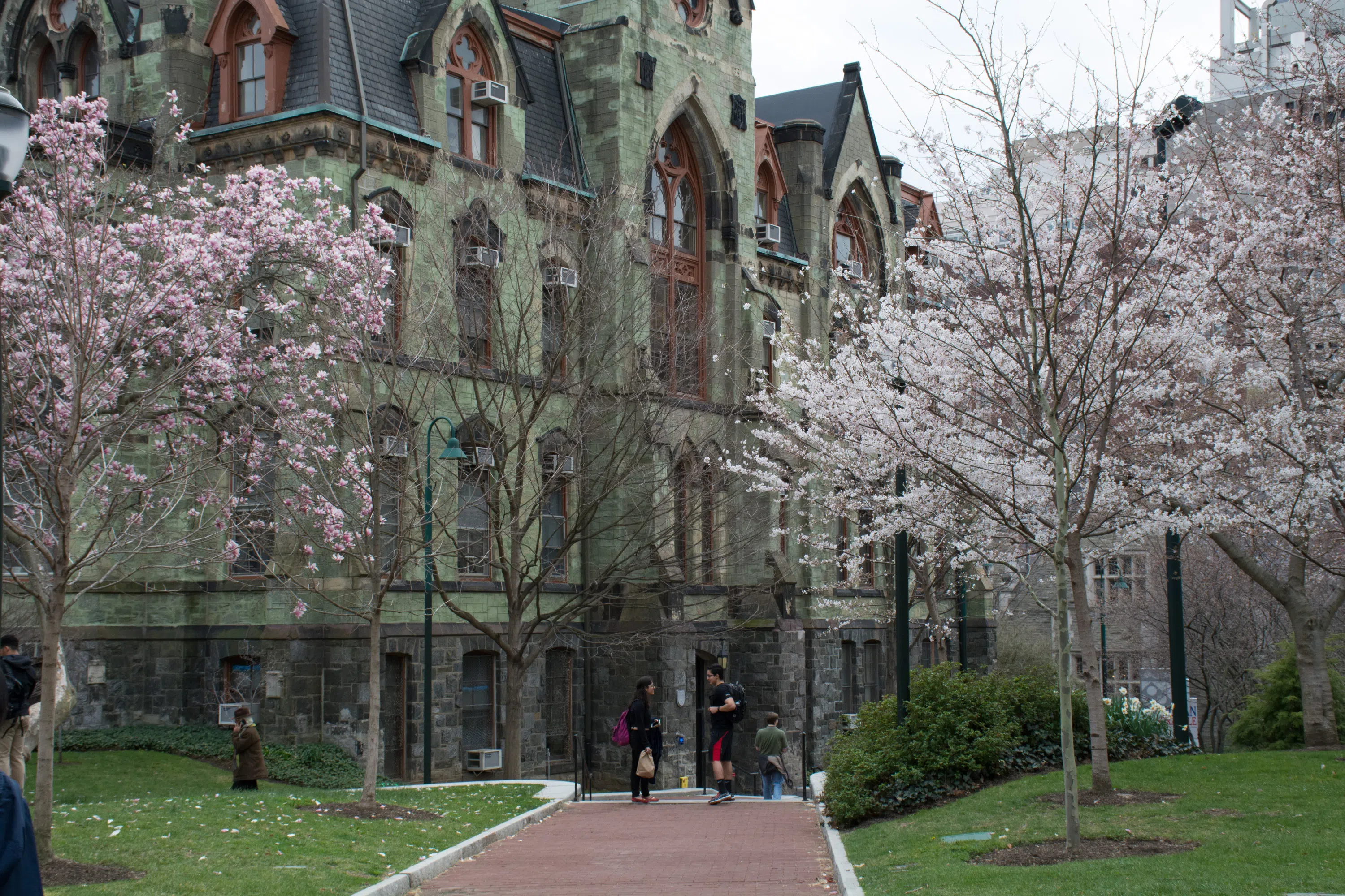 College Hall, Spring