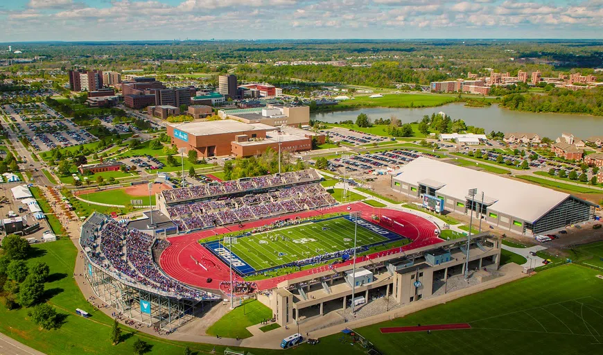 Aerial photo of UB Stadium