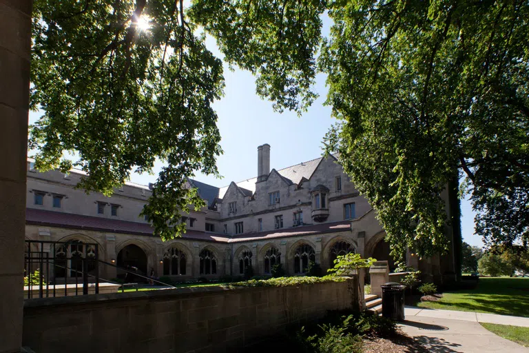 Ida Noyes hall outside in summer