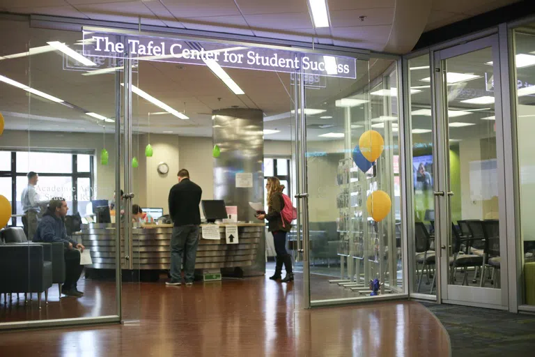 Students in the Tafel Center