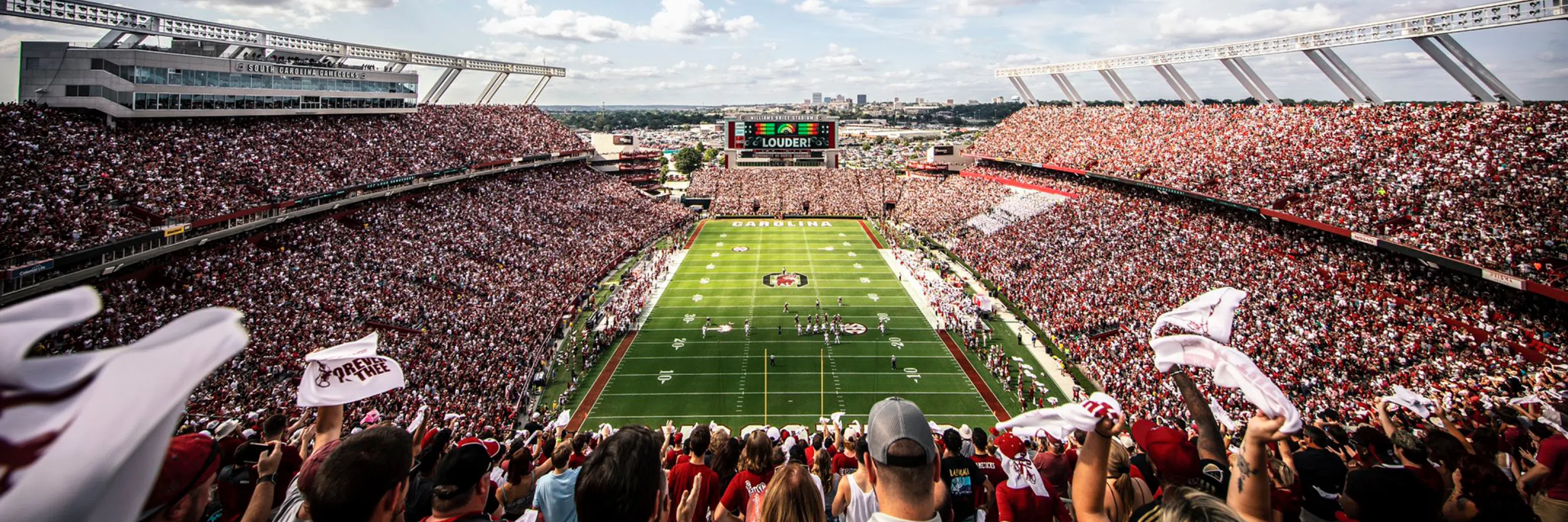 View of Williams-Brice Stadium during a gameday