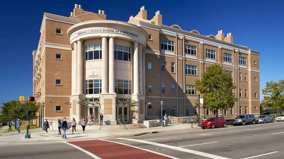 View of the Public Health Research Center from Assembly Street