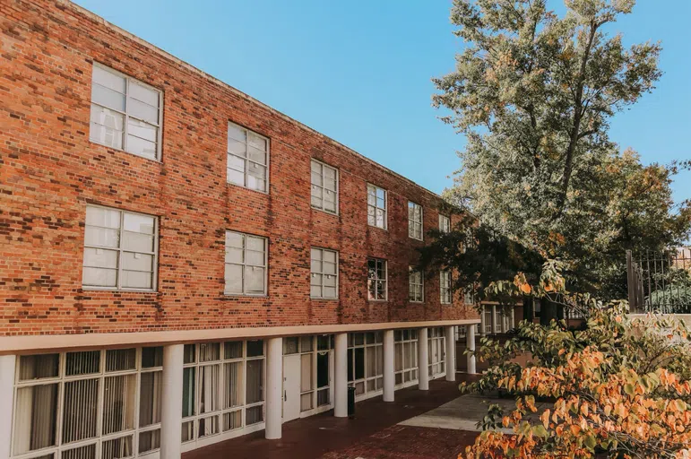 View of the front of McBryde during the day