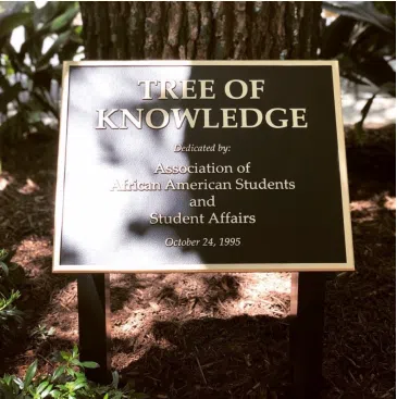 Tree of Knowledge Plaque (Photo Creds: AAAS)