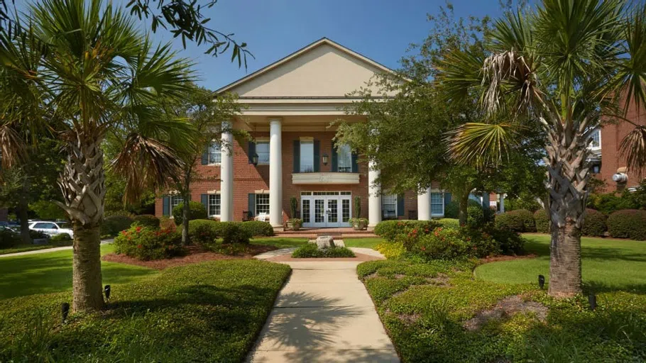 View of the front of the Sigma Nu house