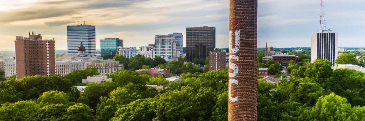 Aerial view of Downtown Columbia