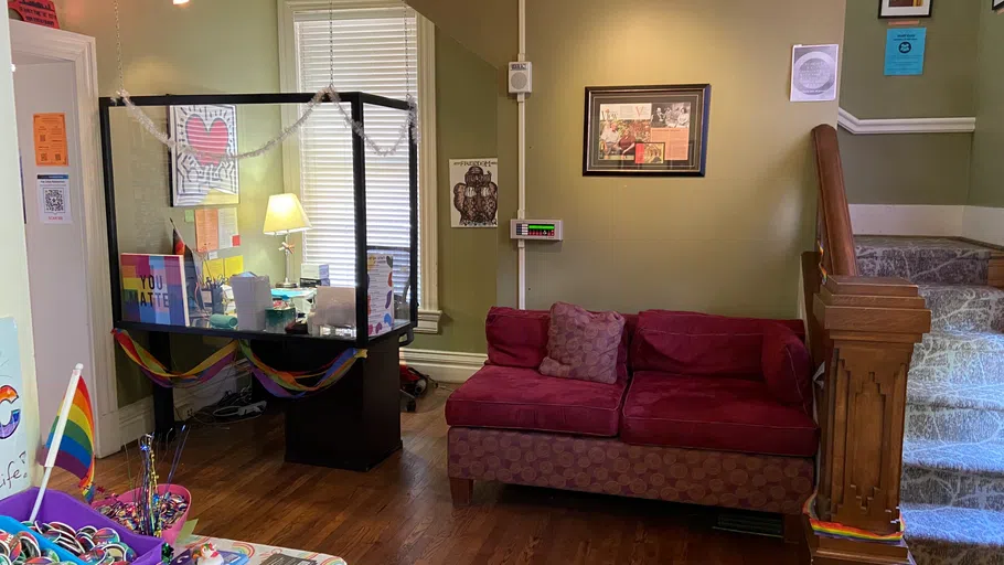 Interior of the KC Potter Center showing reception area