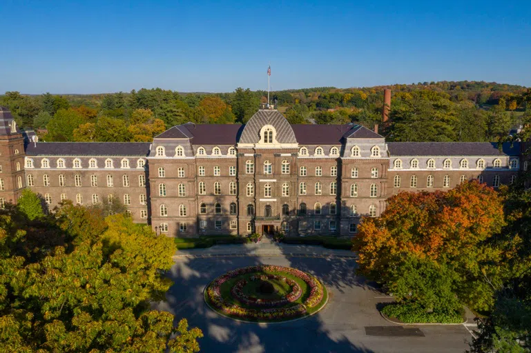 Main Building surrounded by trees