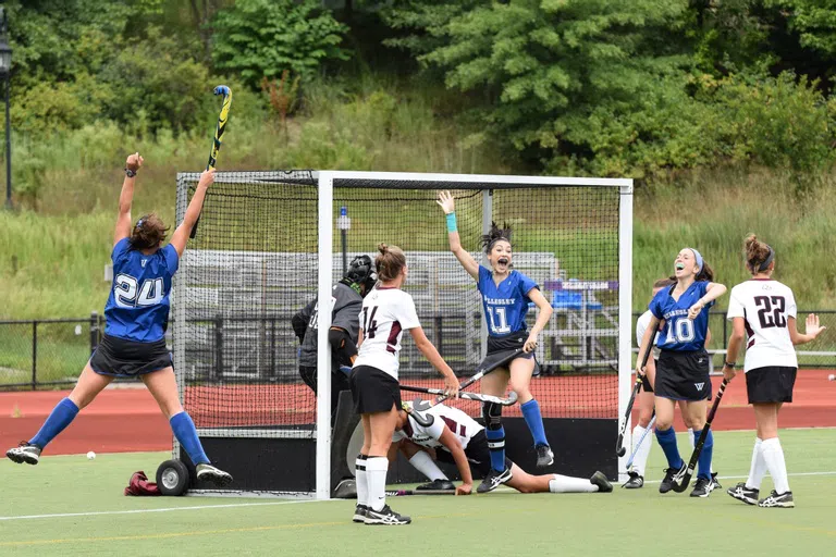 Field hockey practice on the Wellesley Playing Fields