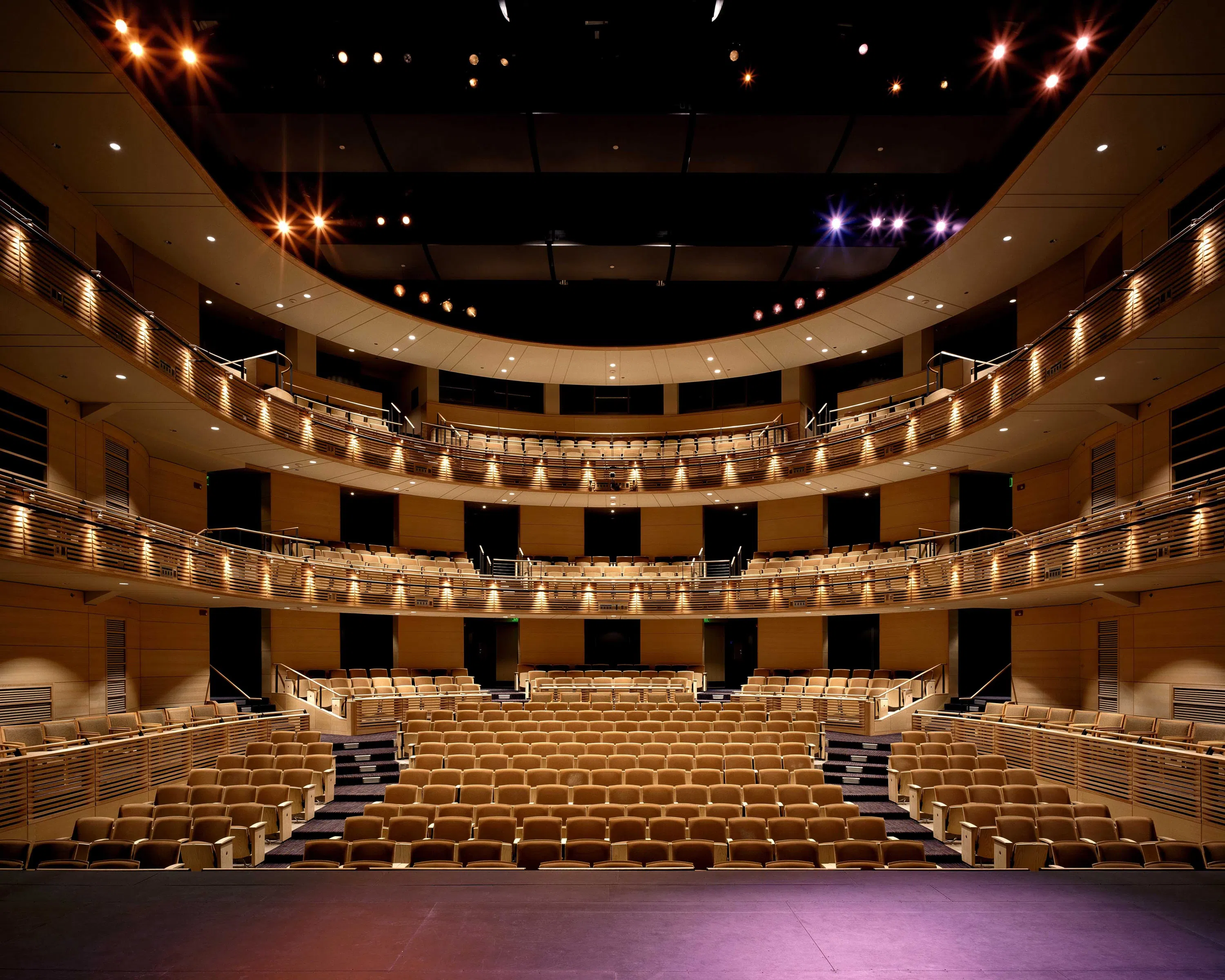 empty round of multi-level seating in the Mainstage