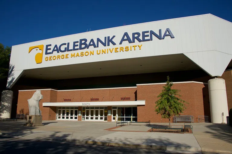 Front entrance to Eagle Bank Arena