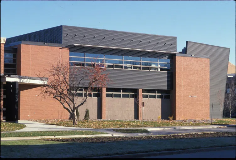 Ehly Hall houses classrooms, a wide variety of specific lab spaces, and a library that students use in the College of Engineering.